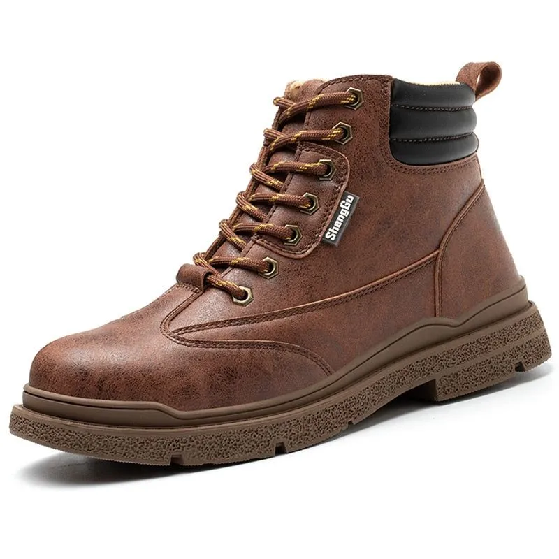 Men's Leather Casual Shoes For Men's MCSK31 Work Safety Boots