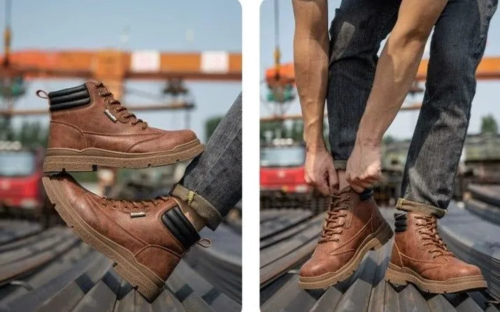 Men's Leather Casual Shoes For Men's MCSK31 Work Safety Boots