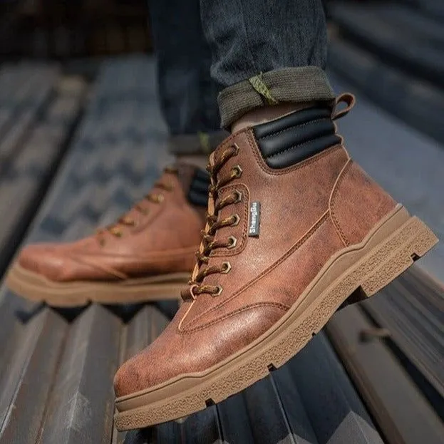 Men's Leather Casual Shoes For Men's MCSK31 Work Safety Boots
