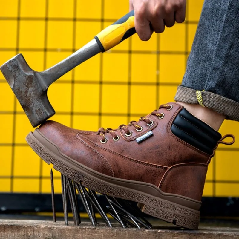 Men's Leather Casual Shoes For Men's MCSK31 Work Safety Boots