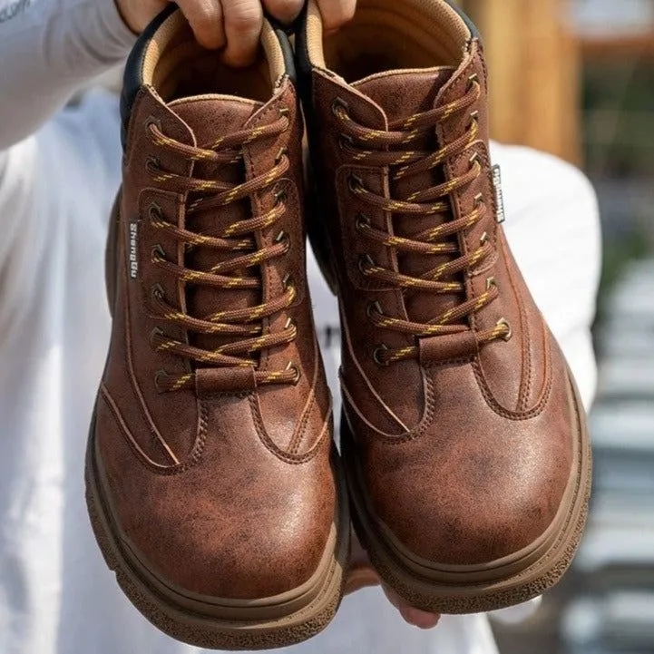 Men's Leather Casual Shoes For Men's MCSK31 Work Safety Boots