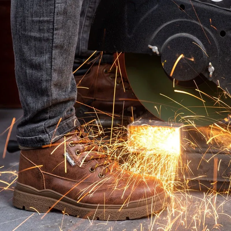 Men's Leather Casual Shoes For Men's MCSK31 Work Safety Boots