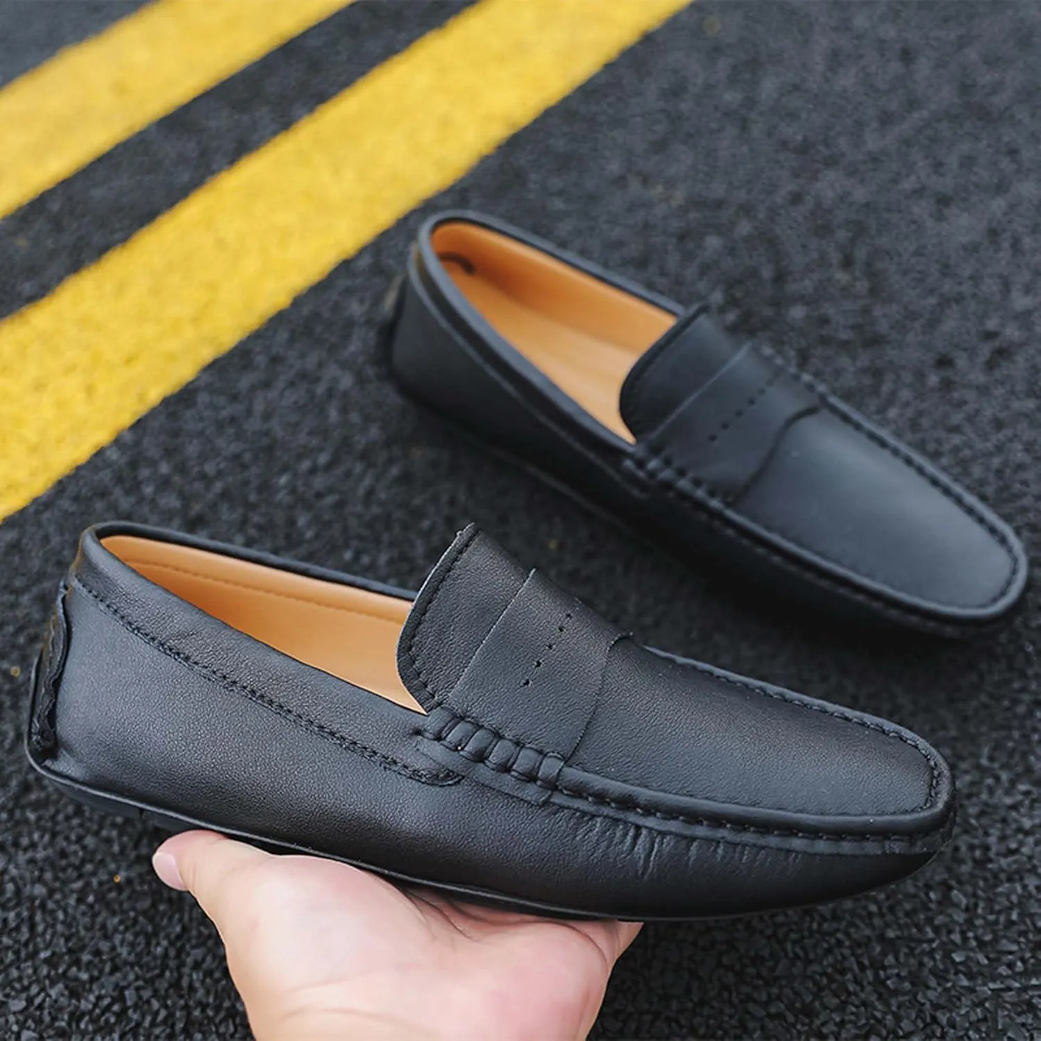 Men's Loafers-Comfortable Driving Shoes-Lightweight Casual Shoes-Non-Slip Walking Shoes-Outdoor Casual Walking Shoes-Fashion Sneakers-Large Men's Shoes-5-15 US Sizes