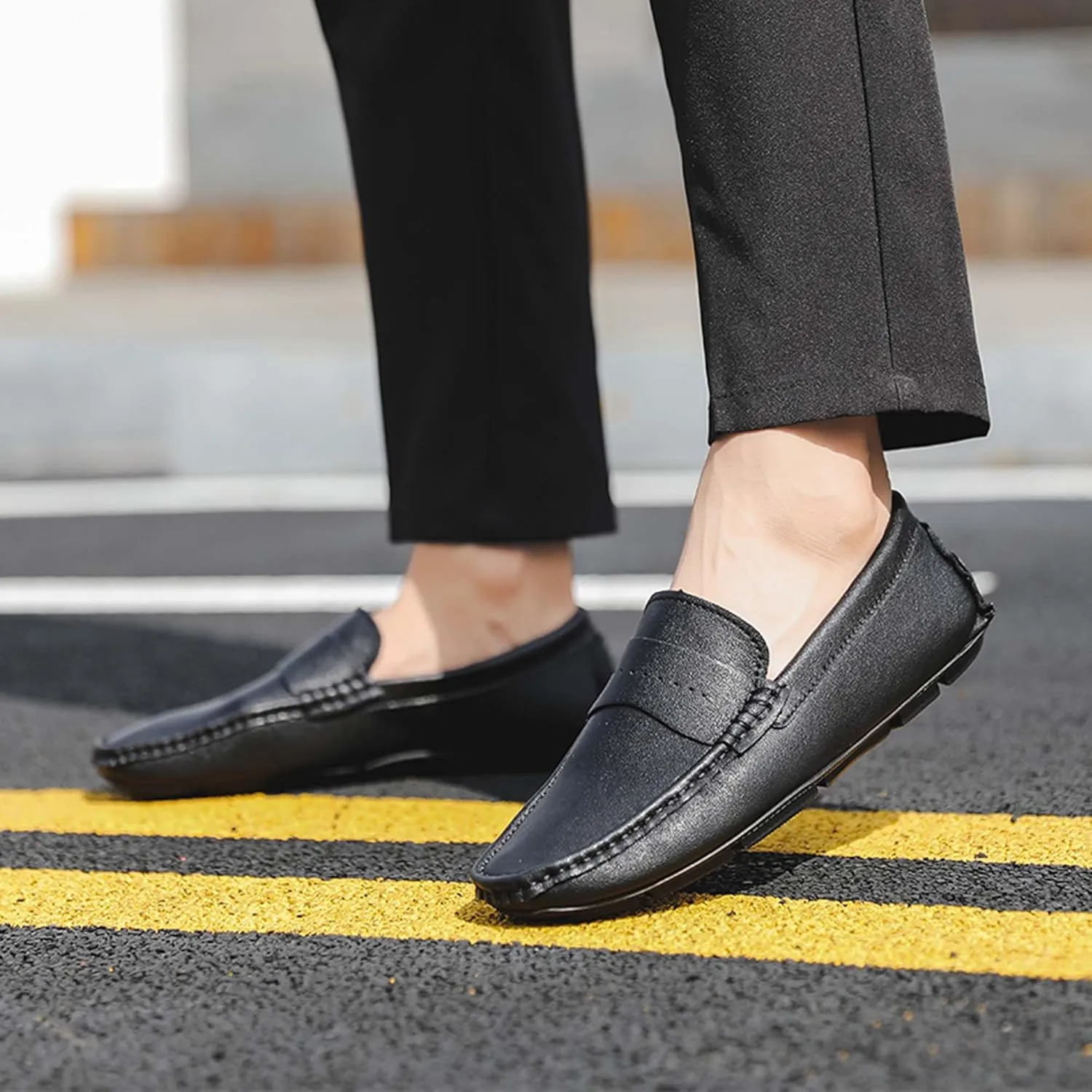 Men's Loafers-Comfortable Driving Shoes-Lightweight Casual Shoes-Non-Slip Walking Shoes-Outdoor Casual Walking Shoes-Fashion Sneakers-Large Men's Shoes-5-15 US Sizes