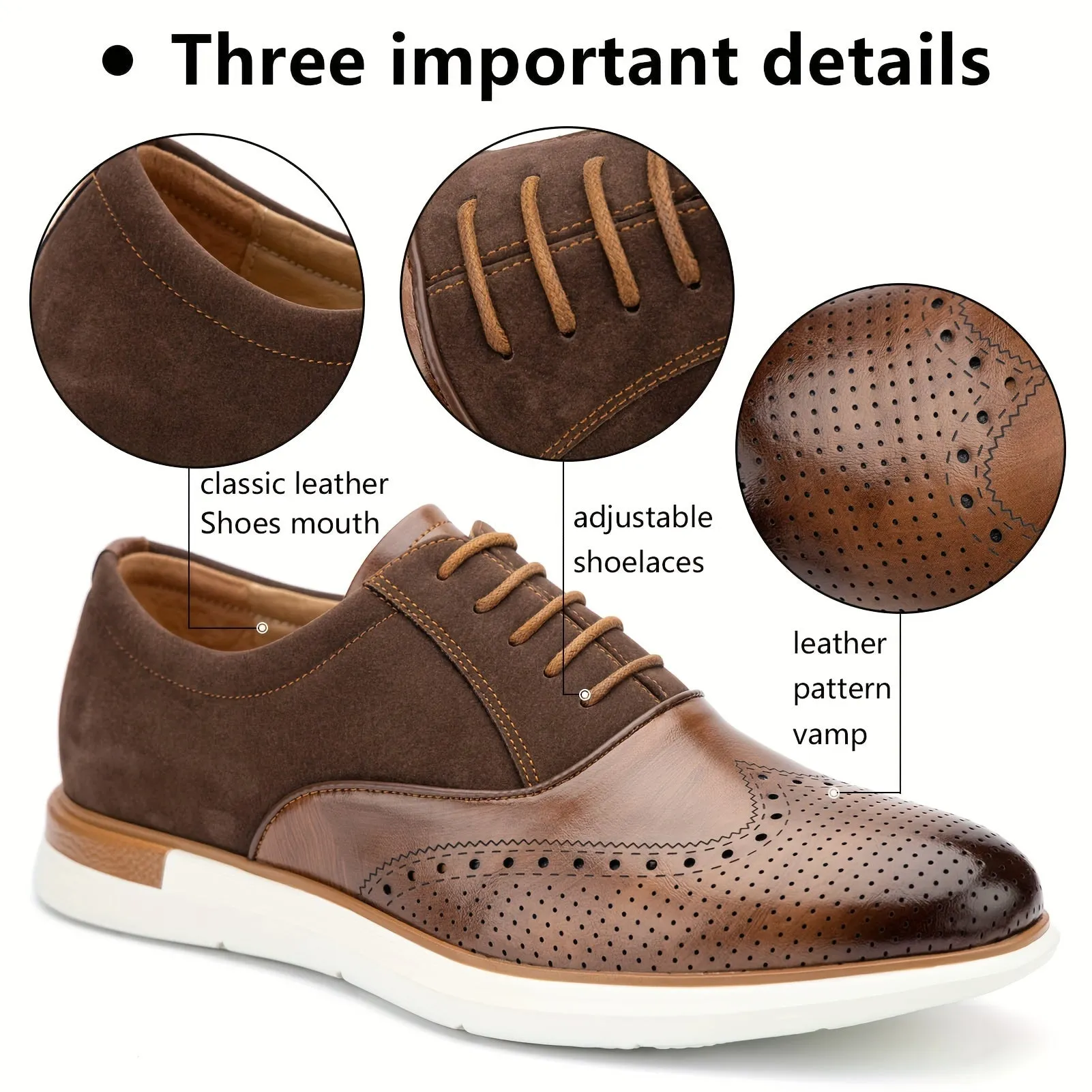 Men's oxfords Business Lace Up Shoes Soft Comfortable Shoes
