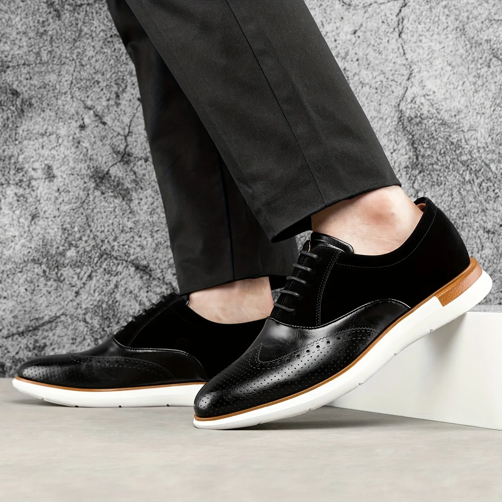 Men's oxfords Business Lace Up Shoes Soft Comfortable Shoes