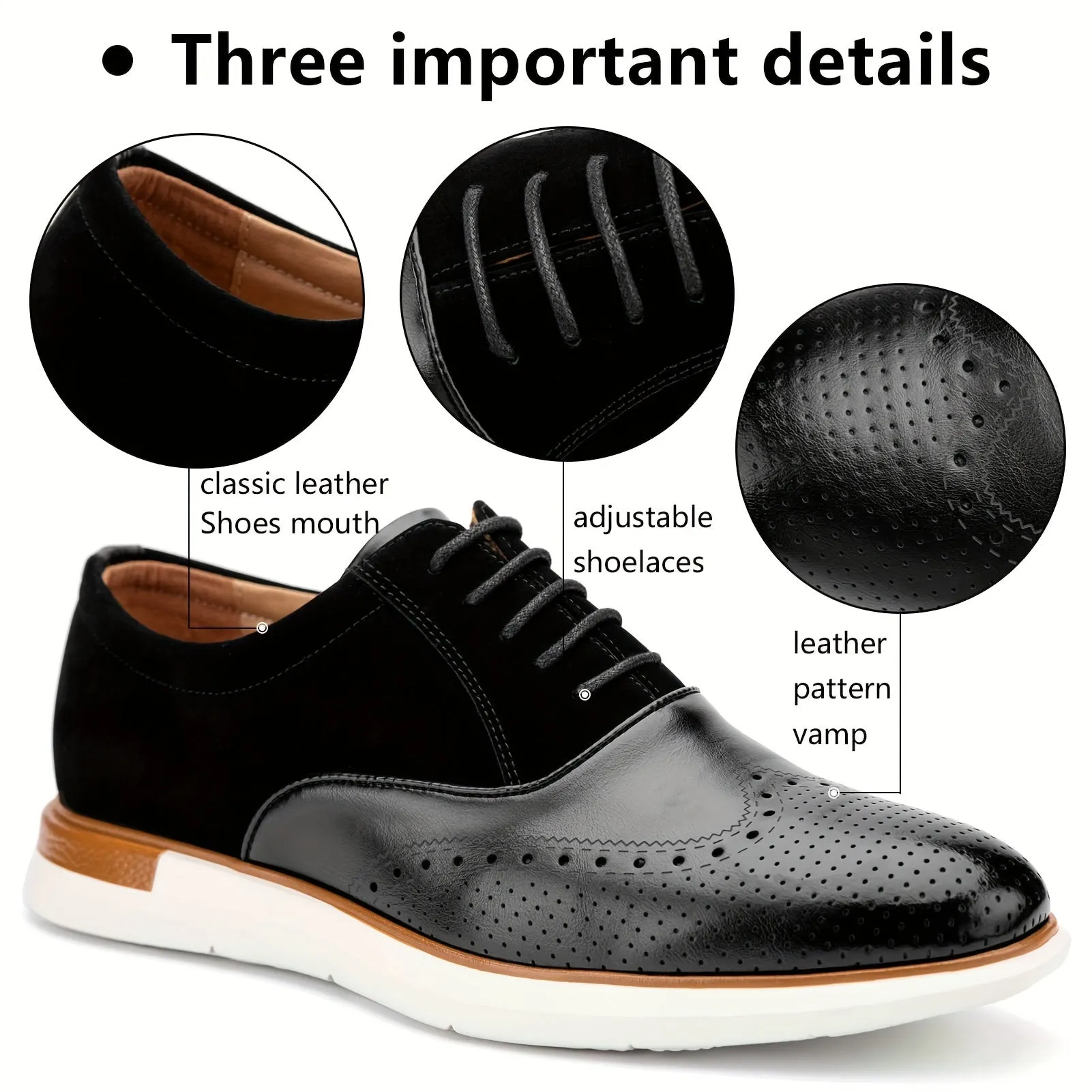 Men's oxfords Business Lace Up Shoes Soft Comfortable Shoes