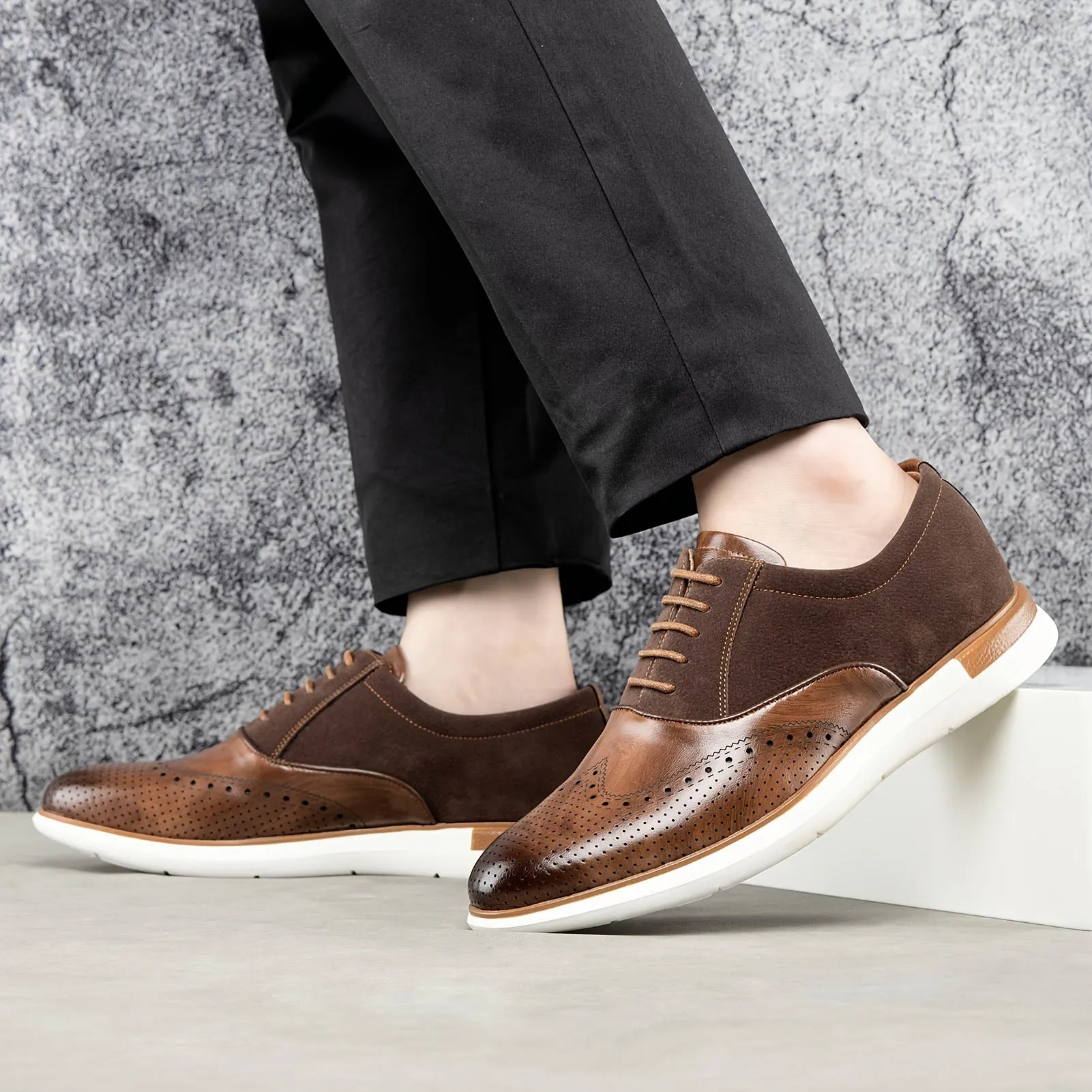 Men's oxfords Business Lace Up Shoes Soft Comfortable Shoes
