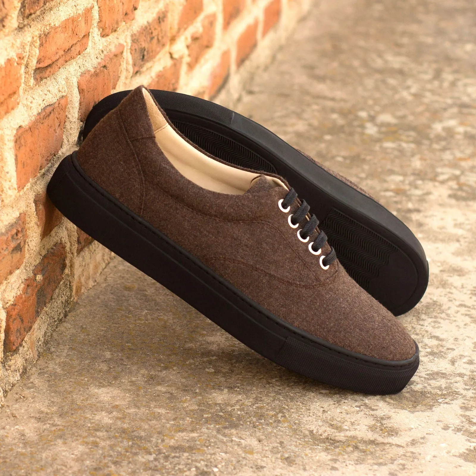 Men's Top Sider Sneakers Wide Plus Size Brown 4210