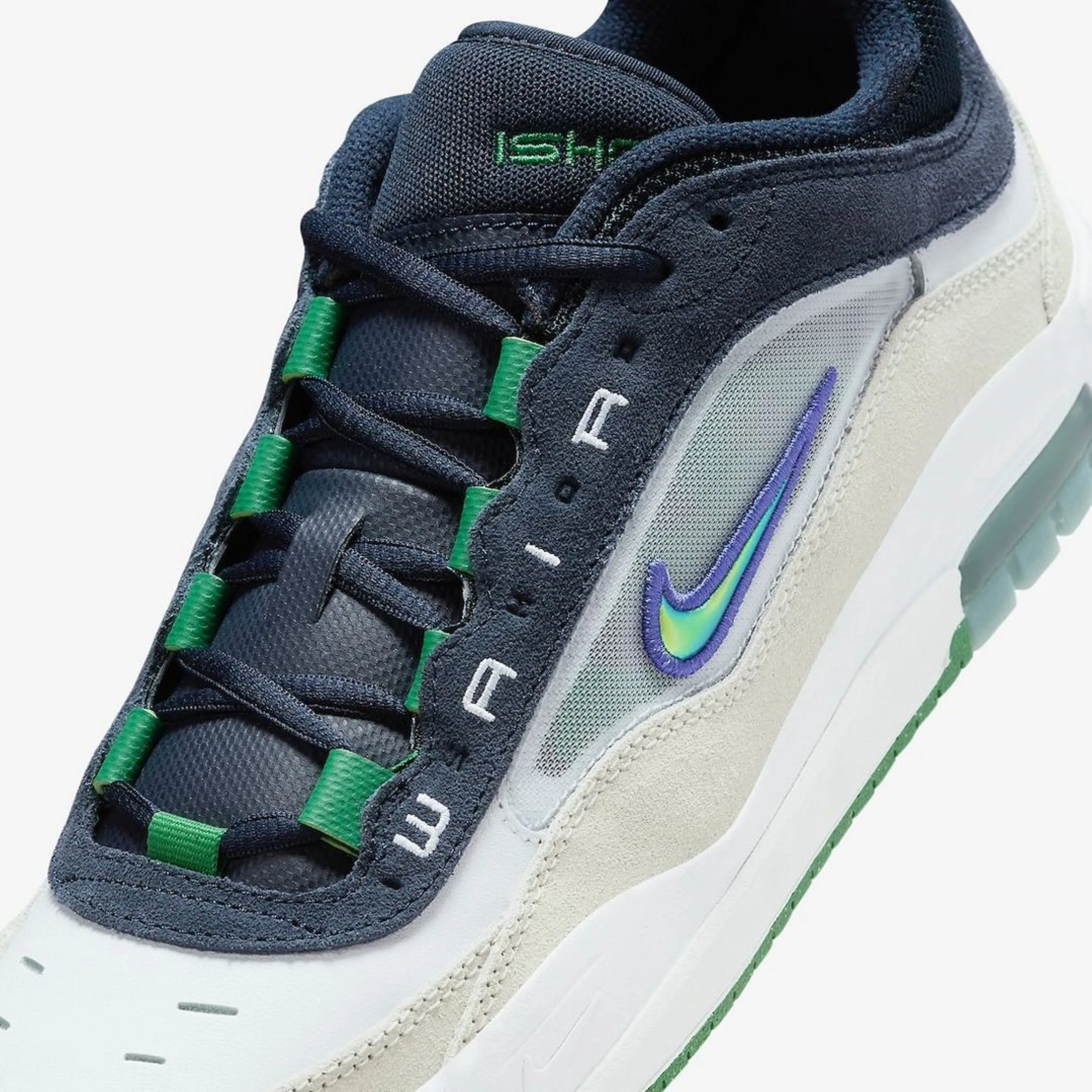 Nike Air Max Ishod White/Persian Violet-Obsidian-Pine Green-Summit White