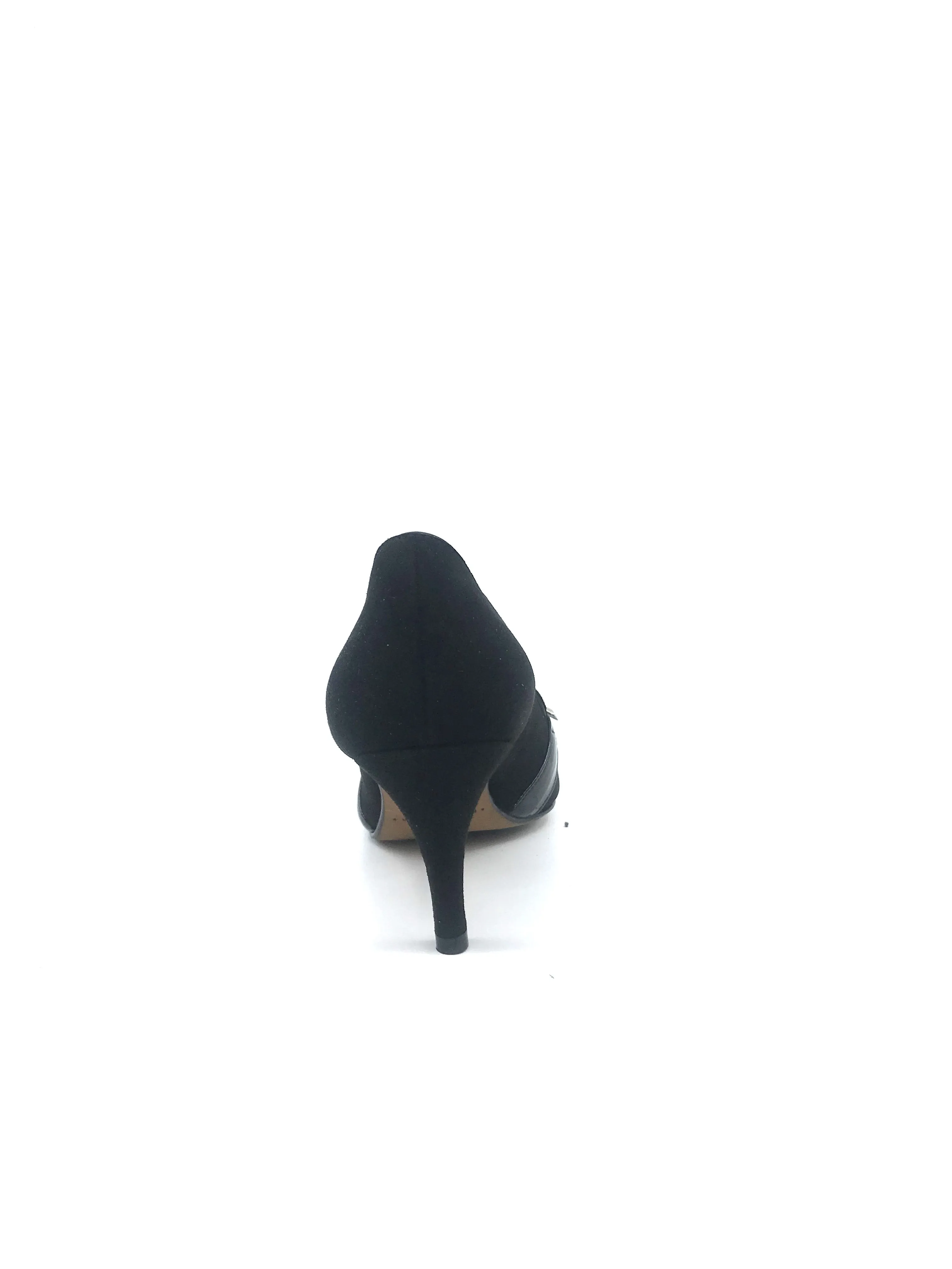 Ogin Black Suede Donald Pliner Pumps
