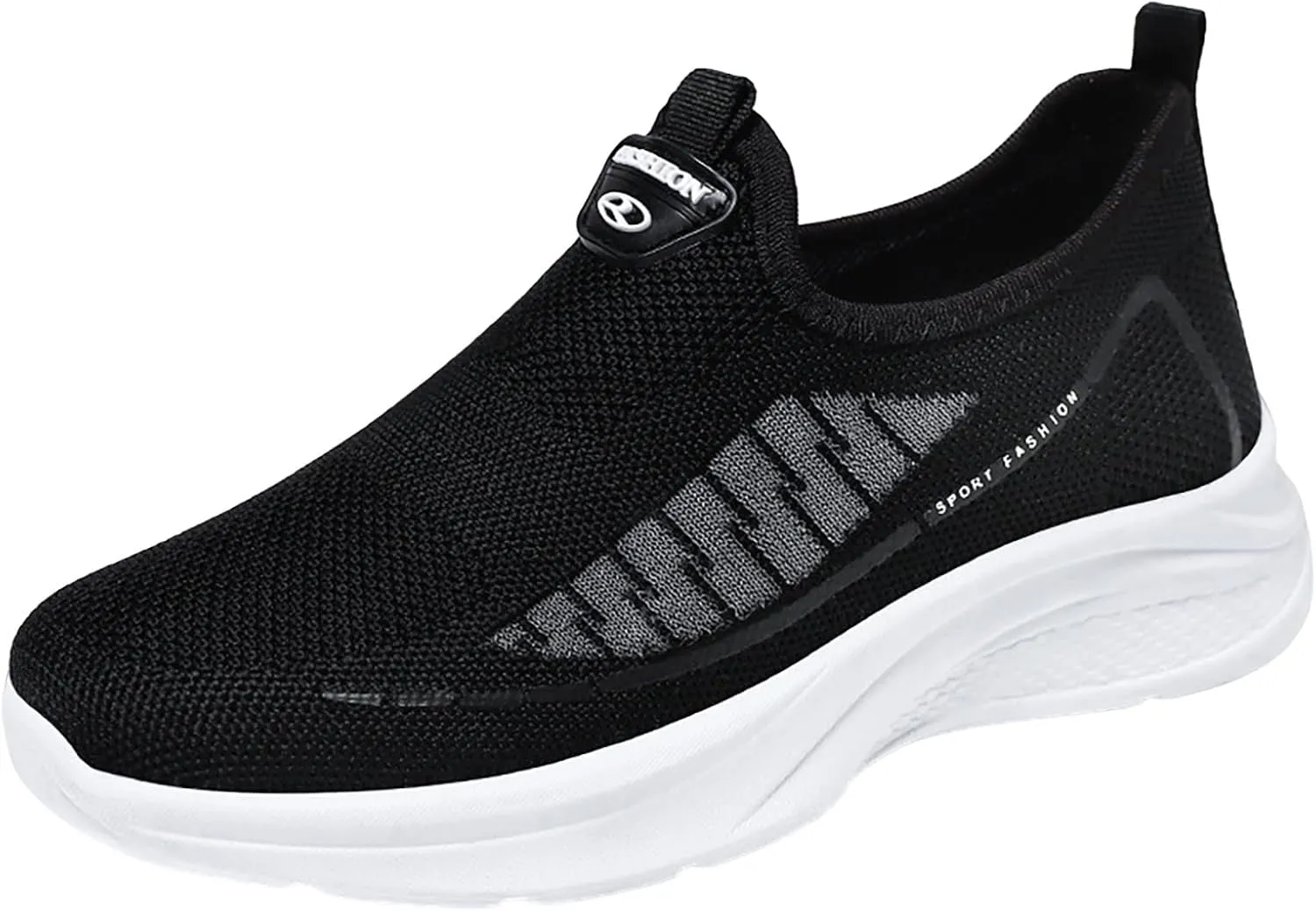 Platform Sneakers for Women Slip On Zapatos Antiderrapantes para Mujer Casual Shoes for Women Trendy Slip Ons Womens Black Size 7 Wide Sneakers Zapatos De Piel para Mujer Suaves Y Comodos De Vestir