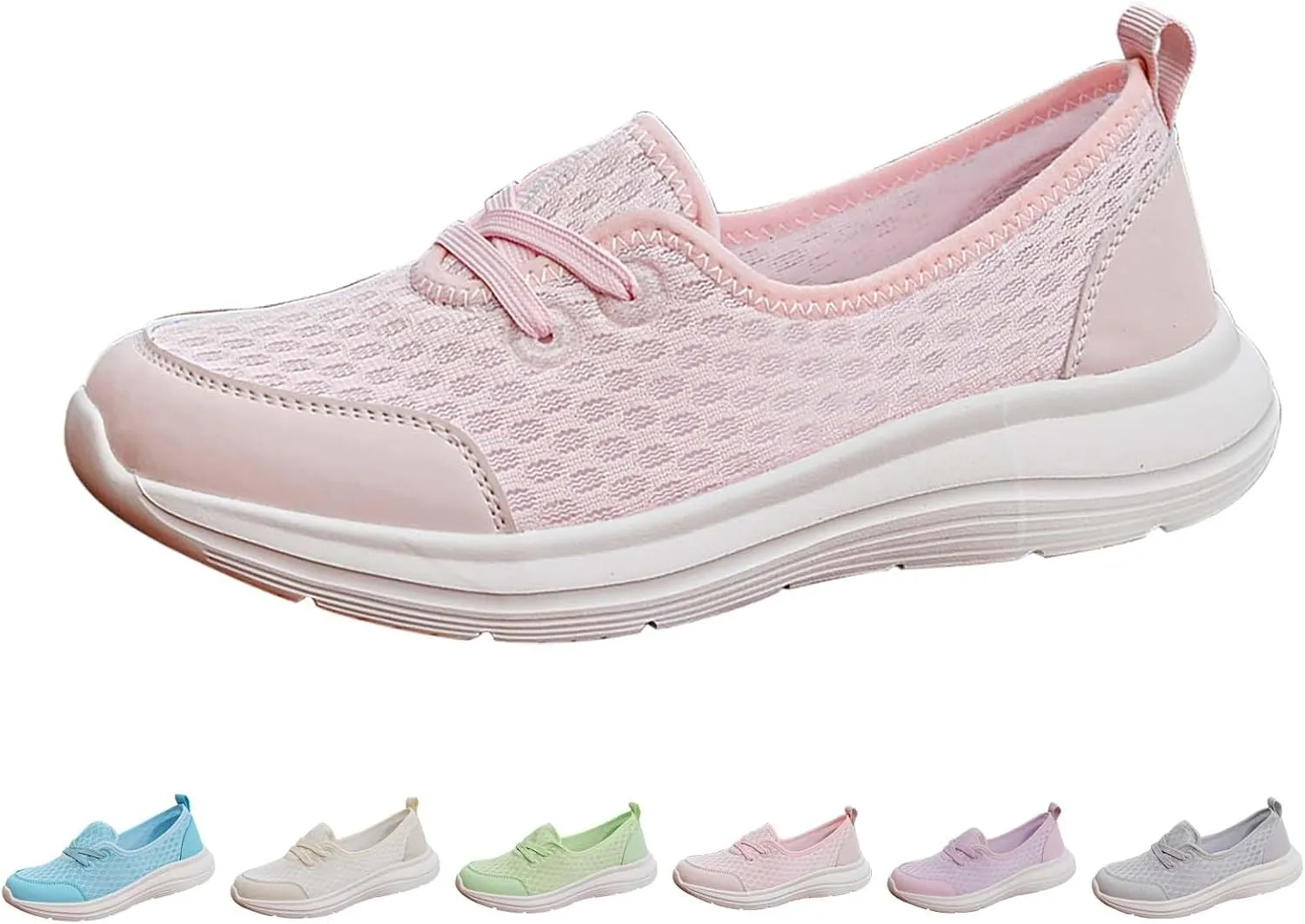 Running Shoes for Women Walking Ladies Shoes Casual Women's Fashion Sneakers Men's Athletic Sneakers Lightweight Breathable Tennis Shoe White Loafers