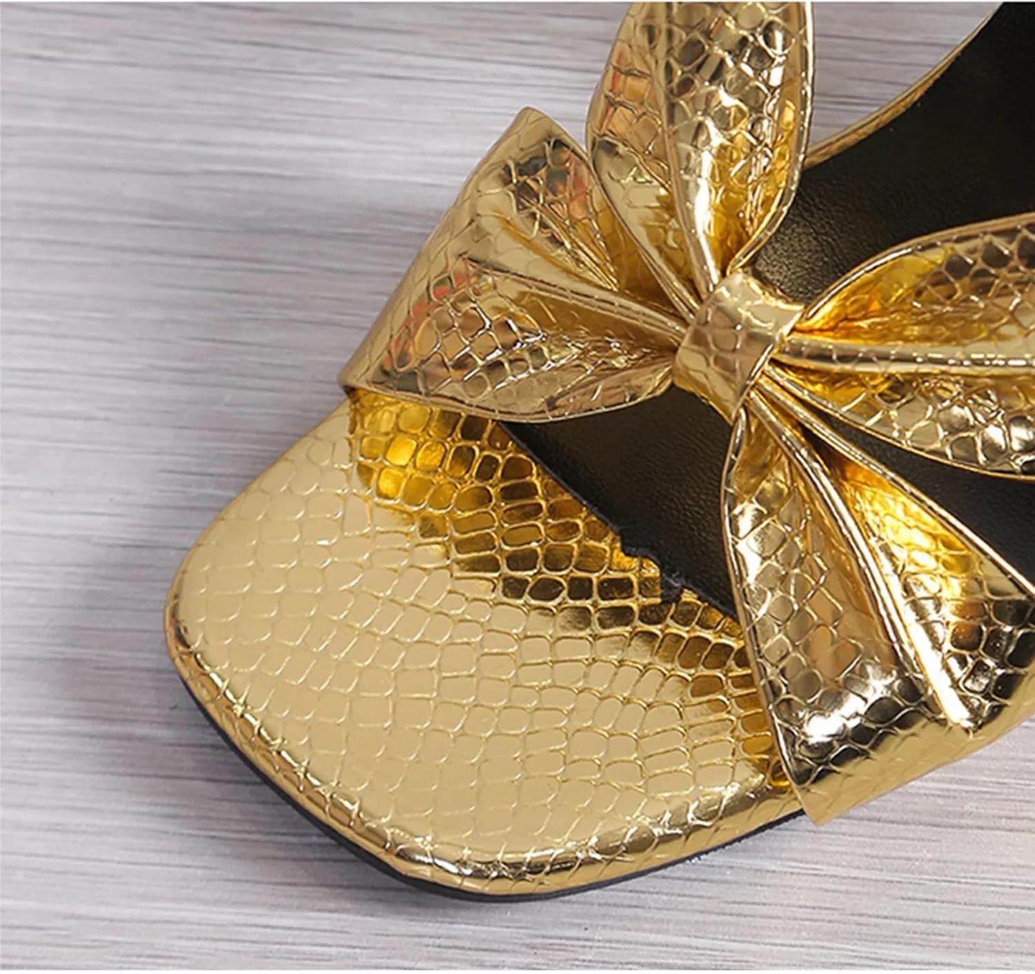 SACFOF Womens Heeled Sandals Block Chunky Heels Square Toe Slip On Casual Mules Slides for Widding Party Dinner Dress Pumps Sandals