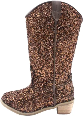 Sequins High Heels Pumps for Girl Waterproof Cowboy Western Boots Boot Knee High Boots Mid Calf Boots