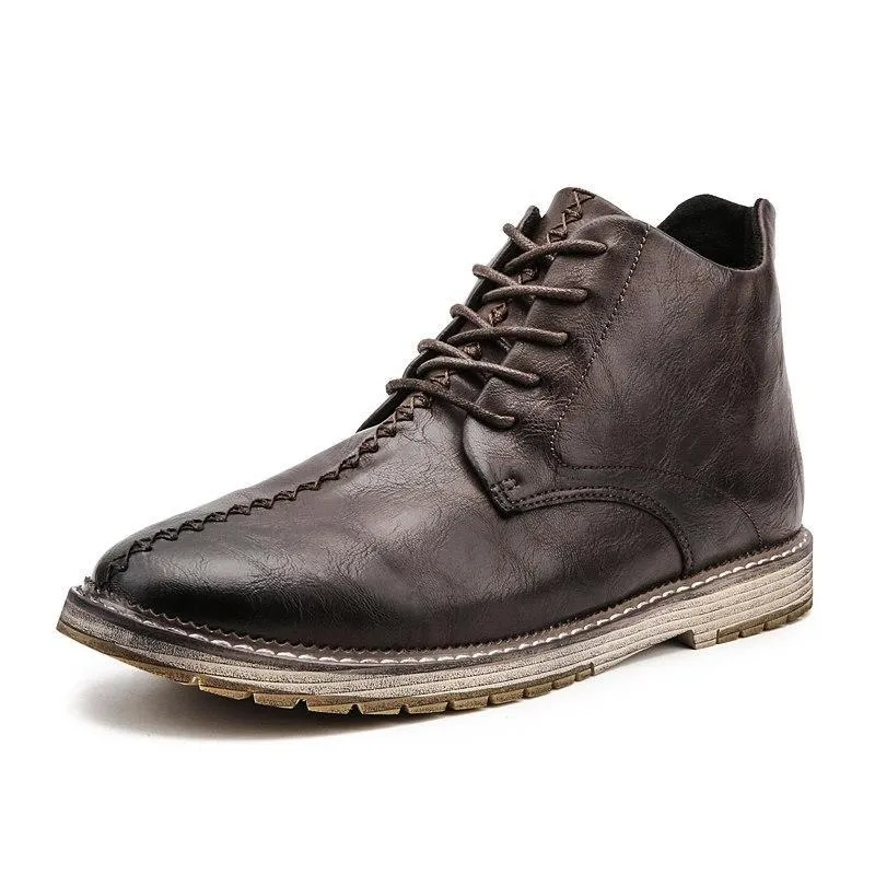 Shoes - Men's Vintage Leather Martin Boots