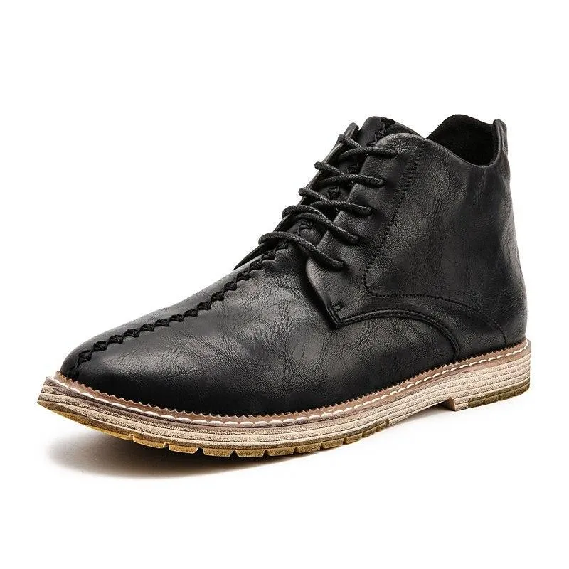 Shoes - Men's Vintage Leather Martin Boots