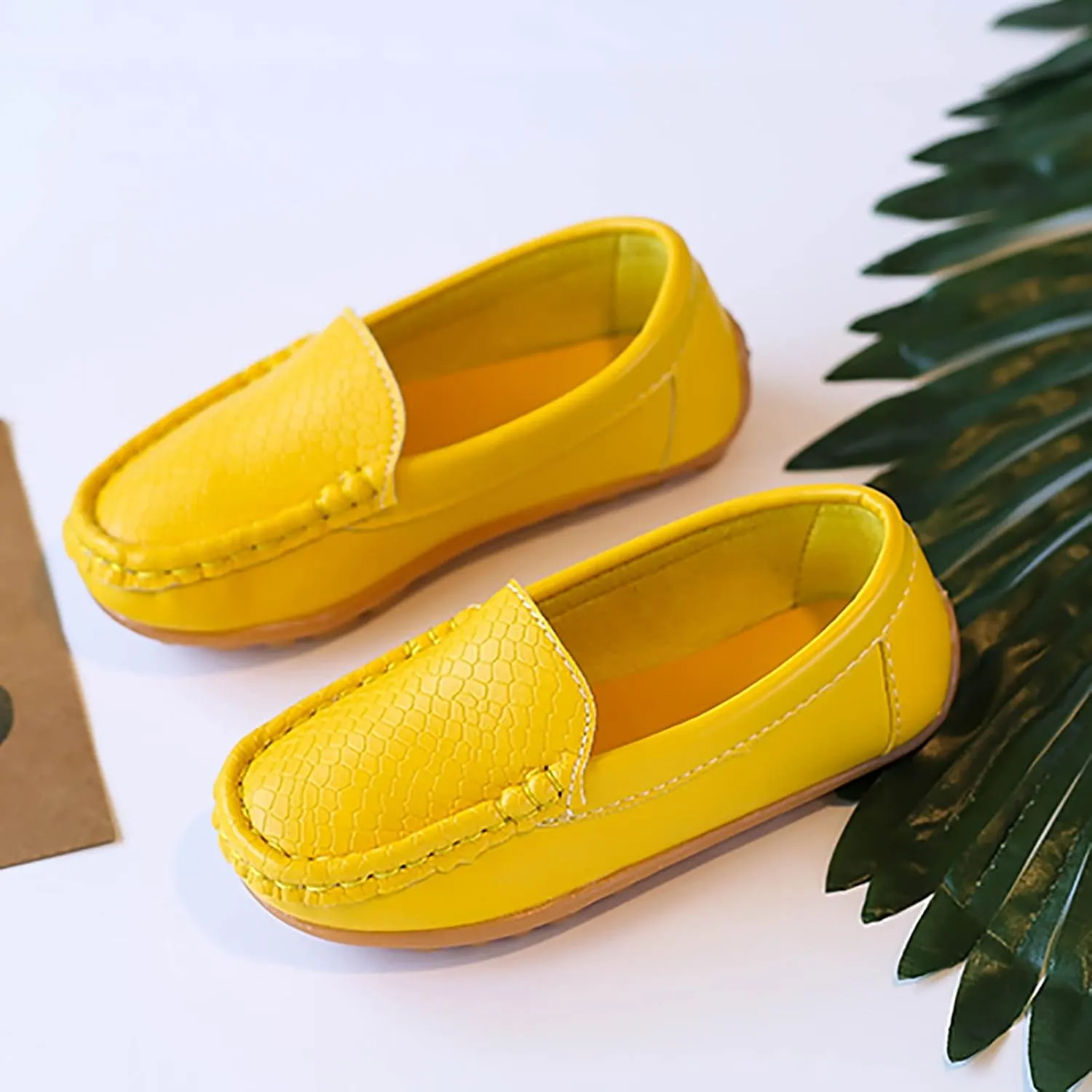 Slip Preschool Shoes Toddler Little Kid Boys Girls Soft Slip On Loafers Dress Flat Shoes Boat Big Sneaker