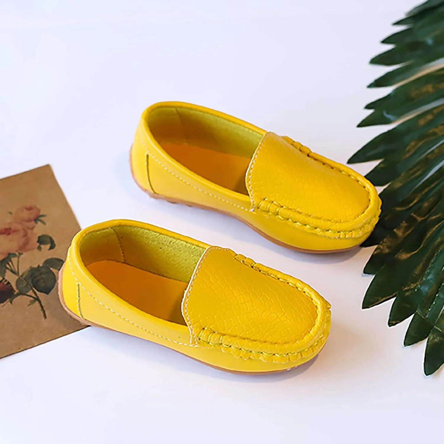 Slip Preschool Shoes Toddler Little Kid Boys Girls Soft Slip On Loafers Dress Flat Shoes Boat Big Sneaker