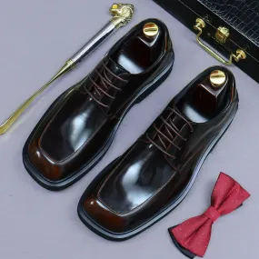 Square Toe Elegant Dress Shoes
