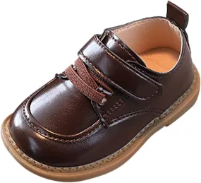 Summer Toddler Boys Casual Shoes Thick Sole Round Toe Buckle Fashion Walking Hook&Loop Style Shoes