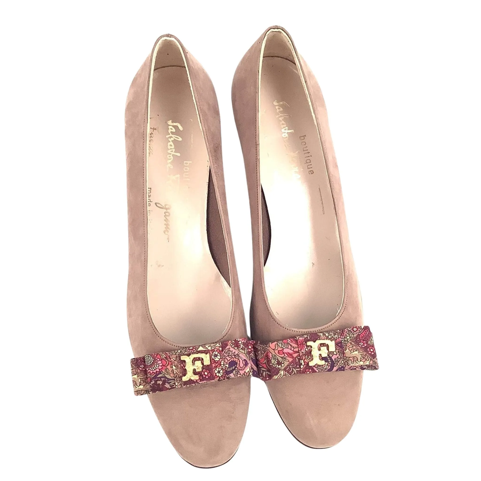 Taupe Flat Pump Shoes