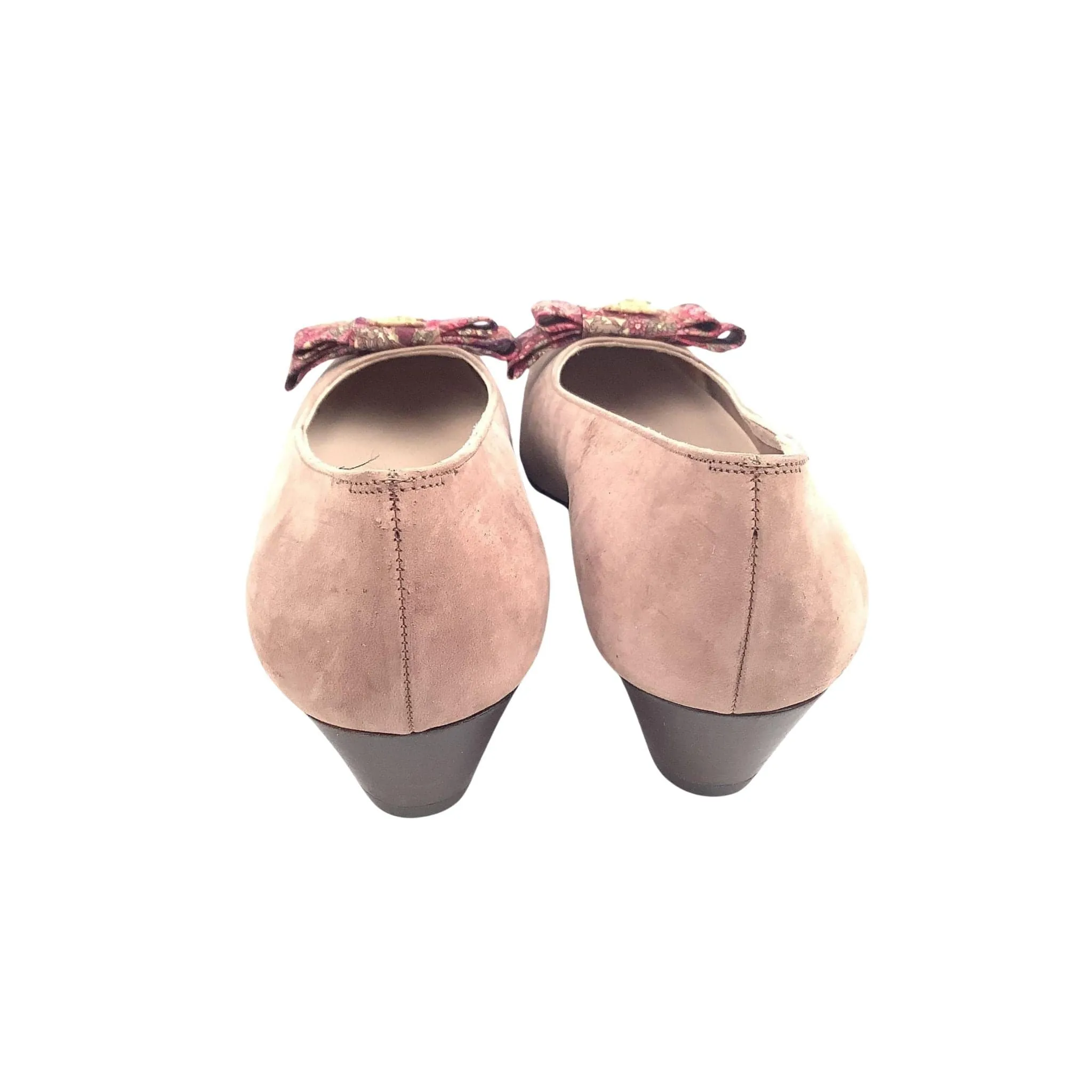Taupe Flat Pump Shoes