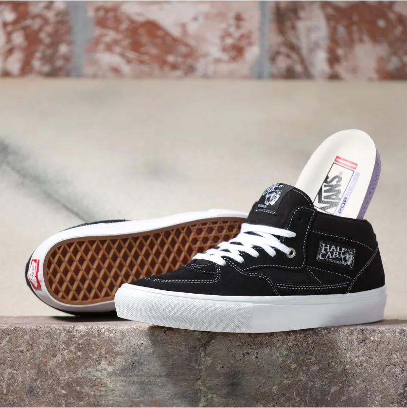 Vans Skate Half Cab Skateboard Shoe - Black/White