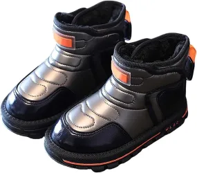 Winter Girls Boys Ankle Boots Kids Comfortable Warm Lined Comfort Casual Sports Shoes for Little Boy Rain Boots Size 6