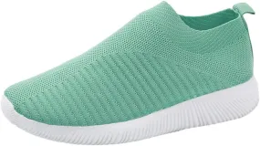 Womens Non Slip Work Shoes Slip On Water Resistant Walking Shoes Women Mesh Breathable Ladies Shoes Casual Women Shoes Sneakers White Tennis Shoe White Loafers