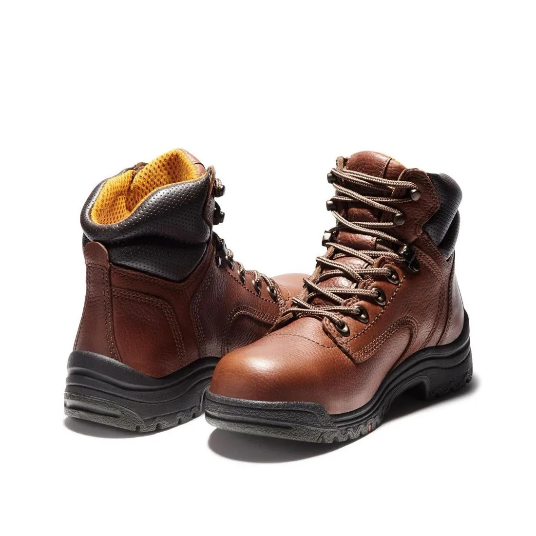 Women's Titan 6 Inch Alloy-Toe Work Boot Brown Coffee