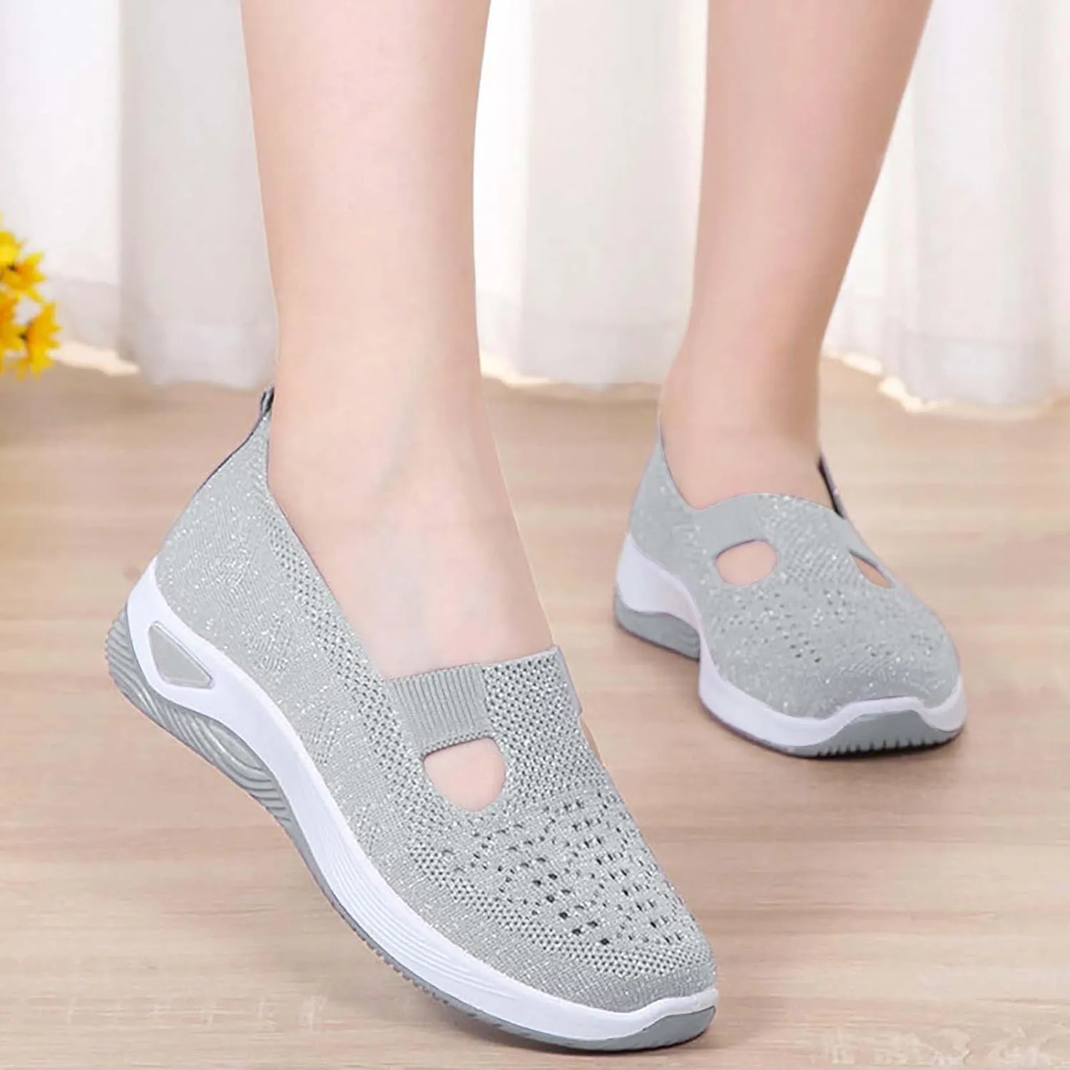 Women's Woven Orthopedic Breathable Soft Shoes Mens Tennis Shoes Boots Casual Tennis Shoes Walking Sneakers Tennis Shoe Loafers Casual Slip On